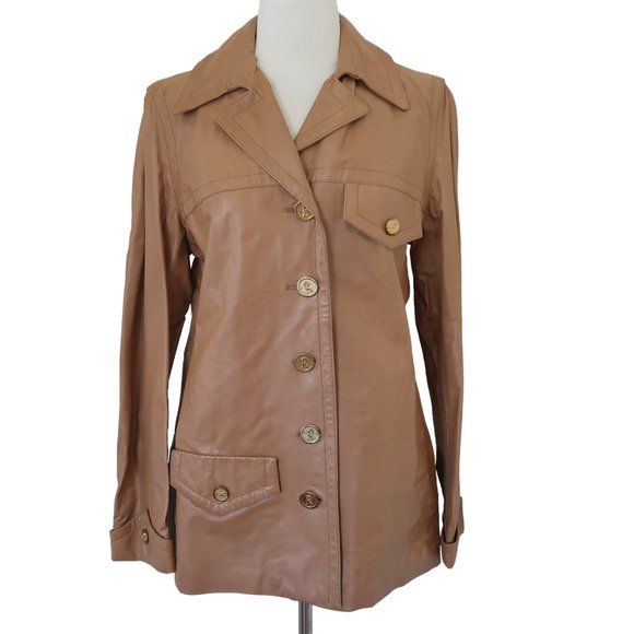 vtg ROBERTA DI CAMERINO Leather jacket I 46 US 12 fits US 10